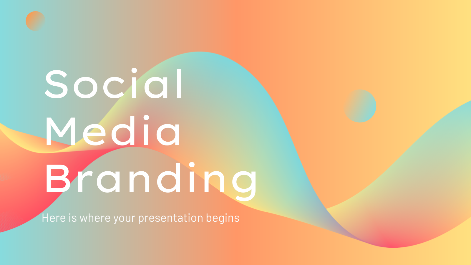 社交媒体品牌PowerPoint模板